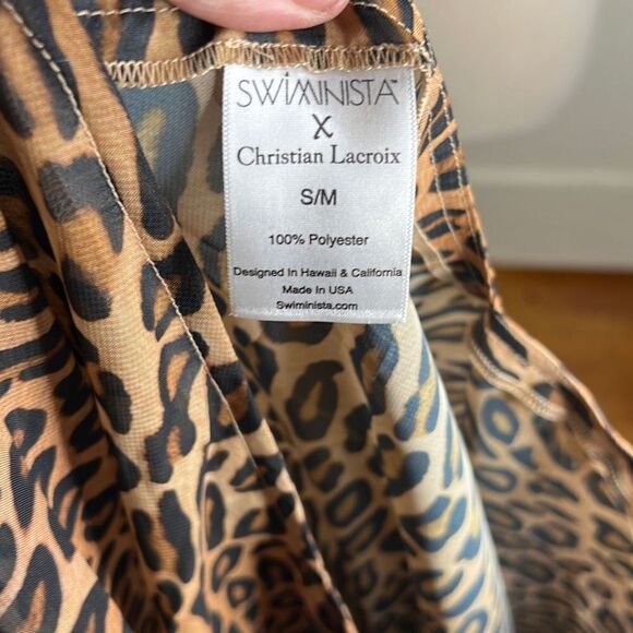 Swiminista x Christian Lacroix Leopard Swim Cover-up NWT - Picture 7 of 7